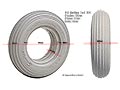 PU-Reifen 180x45 mm Rille grau